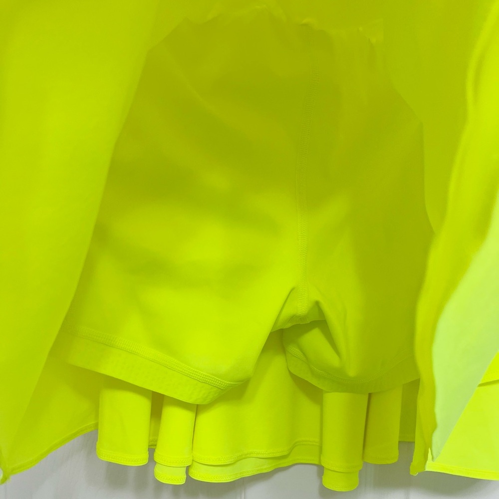 Lululemon Athletica Vibrant Yellow Skater Skirt,size 6 - Picture 5 of 5